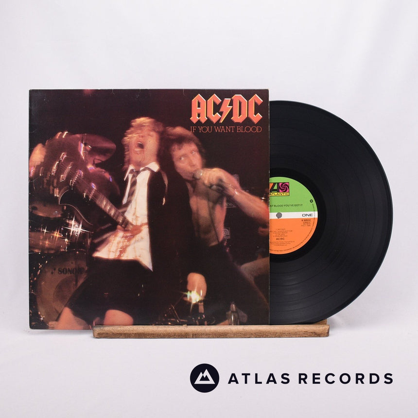 AC/DC If You Want Blood You've Got It LP Vinyl Record - Front Cover & Record