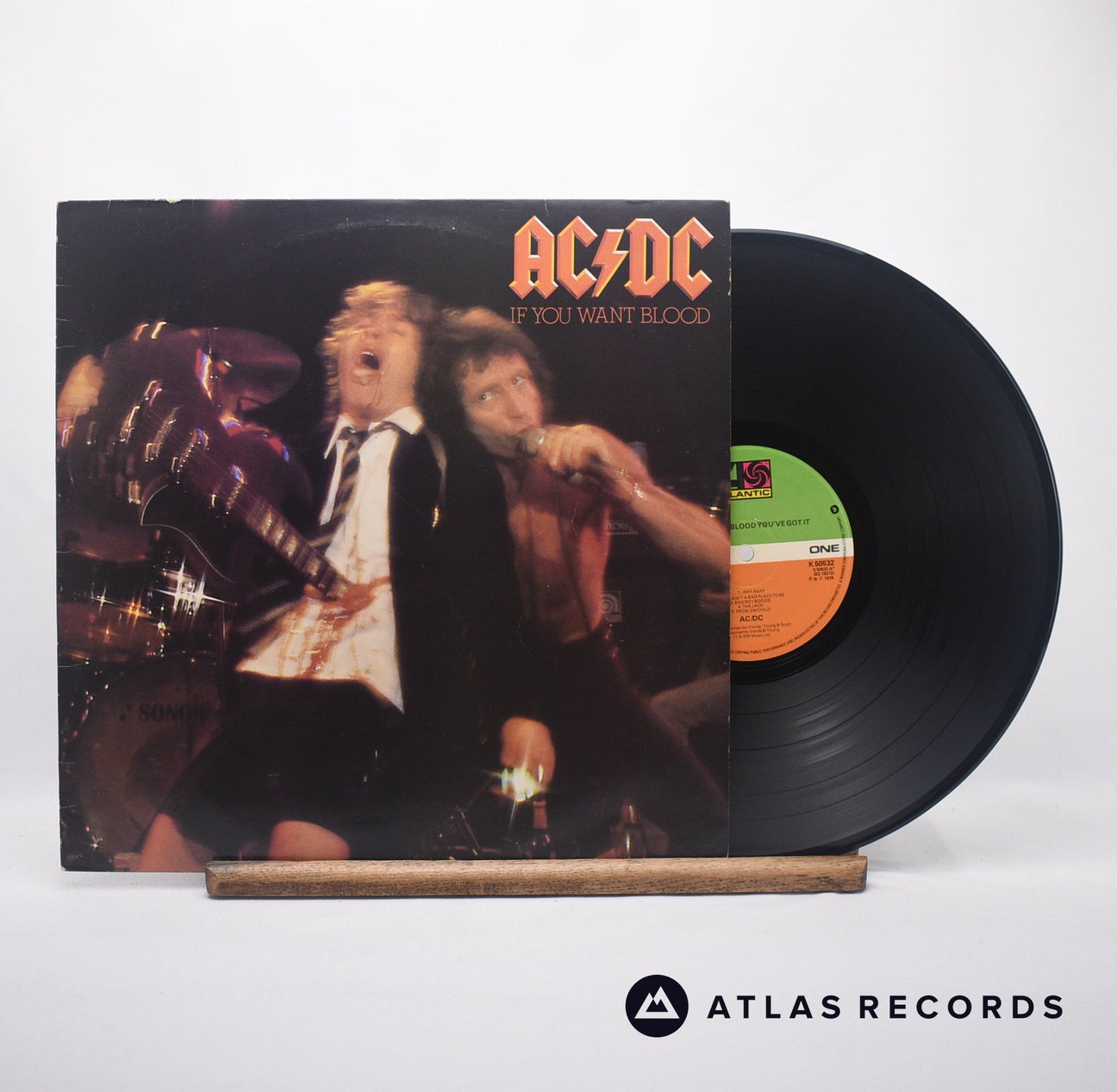 AC/DC If You Want Blood You've Got It LP Vinyl Record - Front Cover & Record