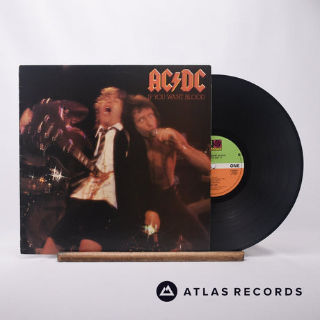 AC/DC If You Want Blood You've Got It LP Vinyl Record - Front Cover & Record