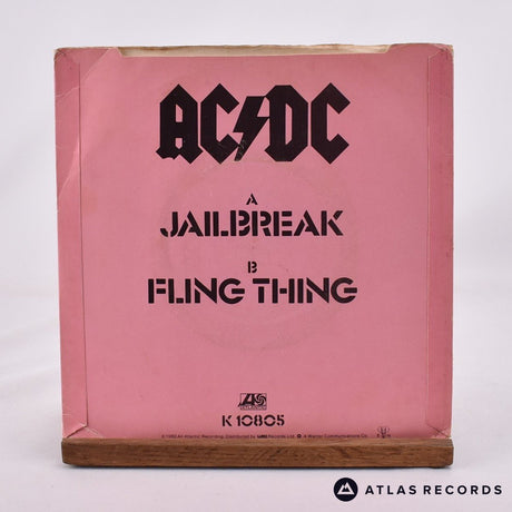 AC/DC - Jailbreak - Reissue Strawberry 7" Vinyl Record - VG/VG+