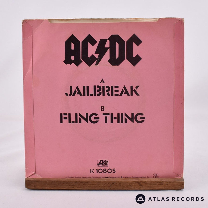 AC/DC - Jailbreak - Reissue Strawberry 7" Vinyl Record - VG/VG+