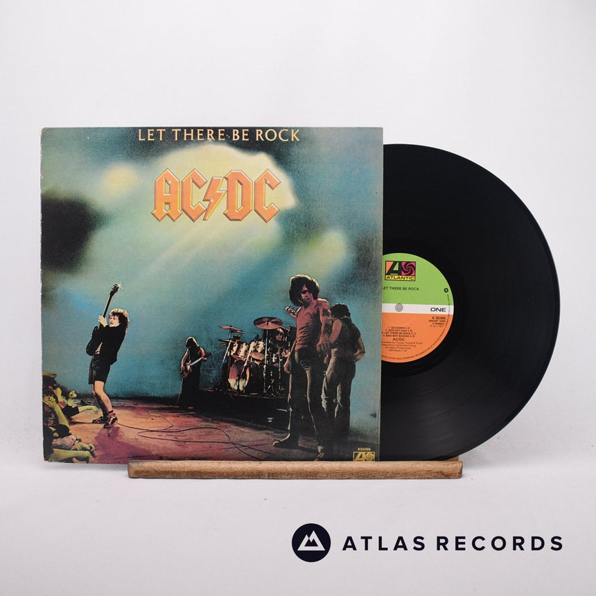 AC/DC Let There Be Rock LP Vinyl Record - Front Cover & Record