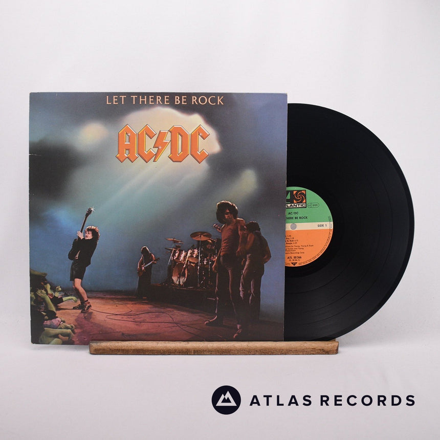 AC/DC Let There Be Rock LP Vinyl Record - Front Cover & Record