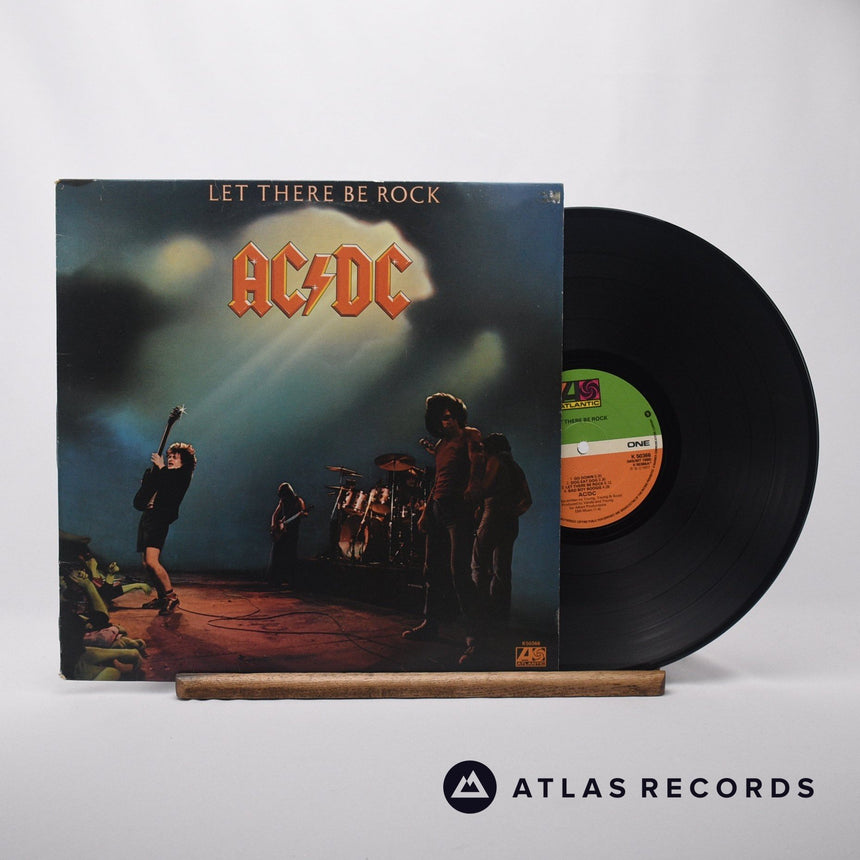 AC/DC Let There Be Rock LP Vinyl Record - Front Cover & Record