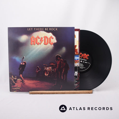 AC/DC Let There Be Rock LP Vinyl Record - Front Cover & Record