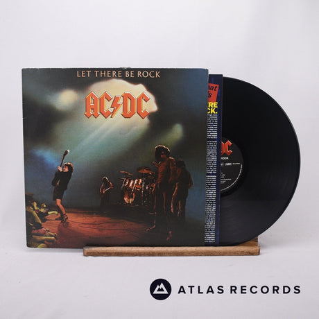 AC/DC Let There Be Rock LP Vinyl Record - Front Cover & Record