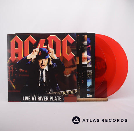 AC/DC Live At River Plate 3 x LP Vinyl Record - Front Cover & Record