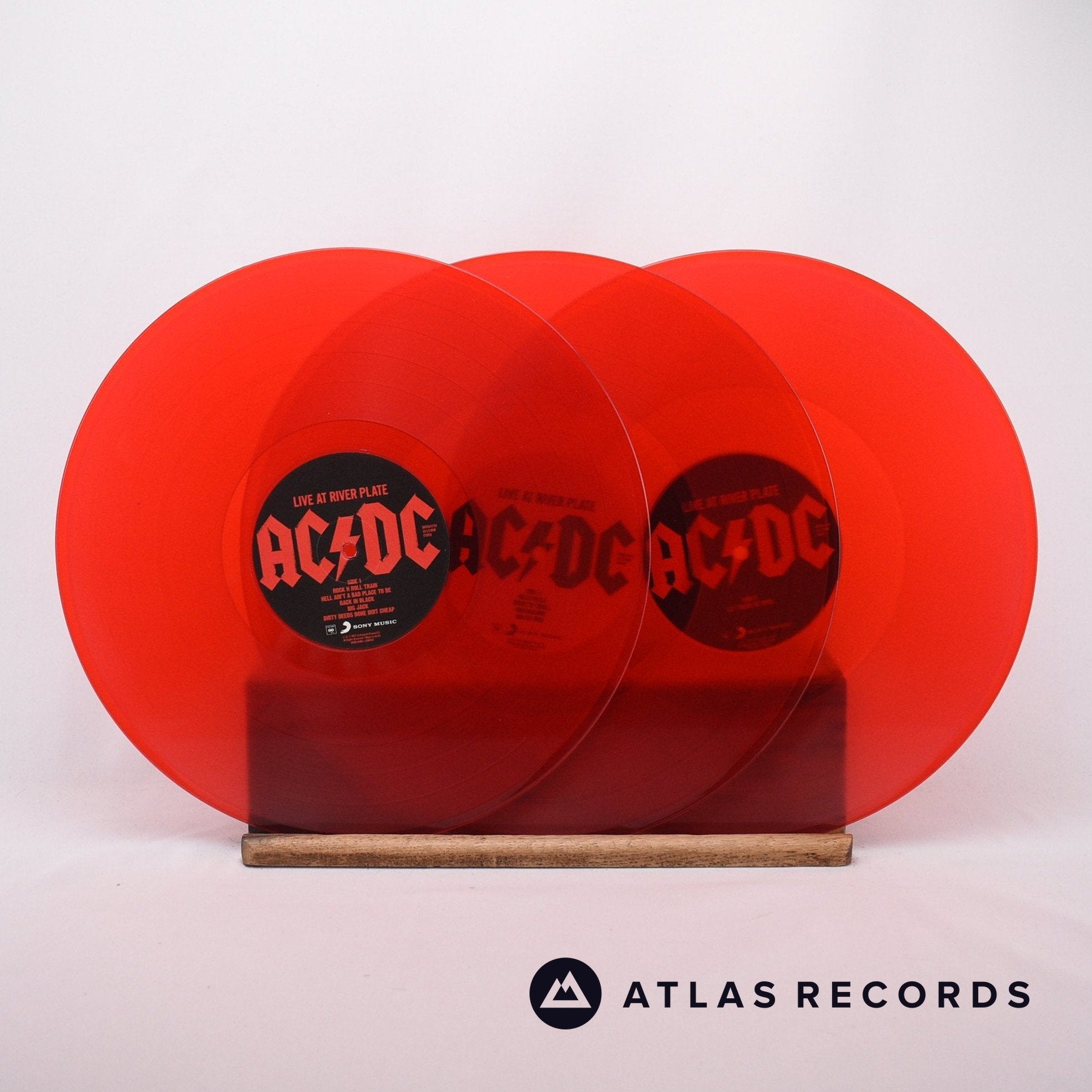 AC/DC Live At River Plate 3 x LP Vinyl Record EX/EX – Atlas Records