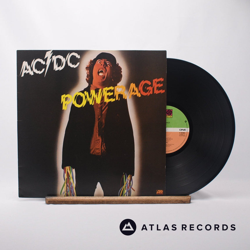 AC/DC Powerage LP Vinyl Record - Front Cover & Record