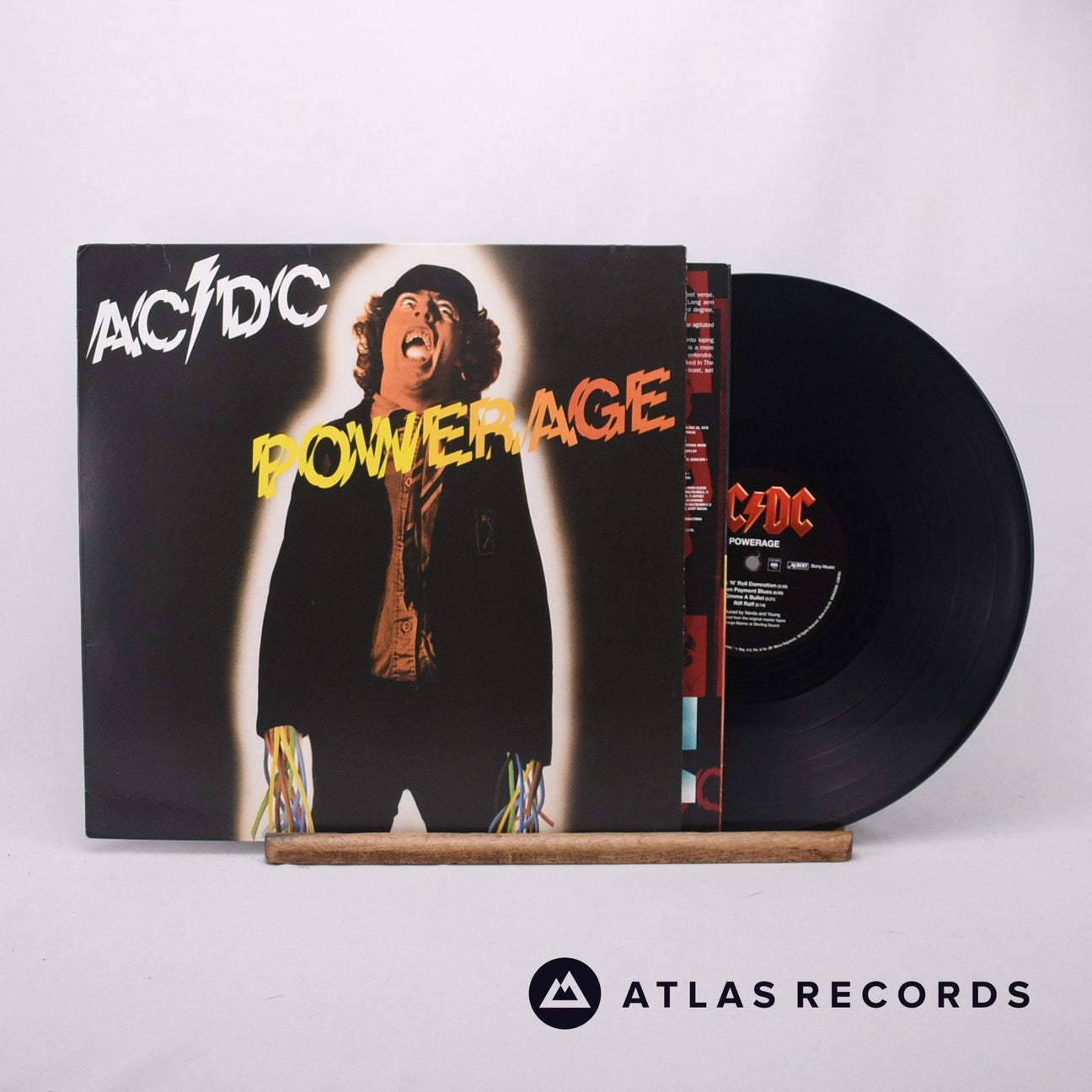 AC/DC Powerage LP Vinyl Record - Front Cover & Record