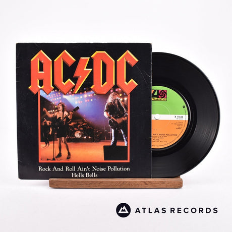 AC/DC Rock And Roll Ain't Noise Pollution 7" Vinyl Record - Front Cover & Record