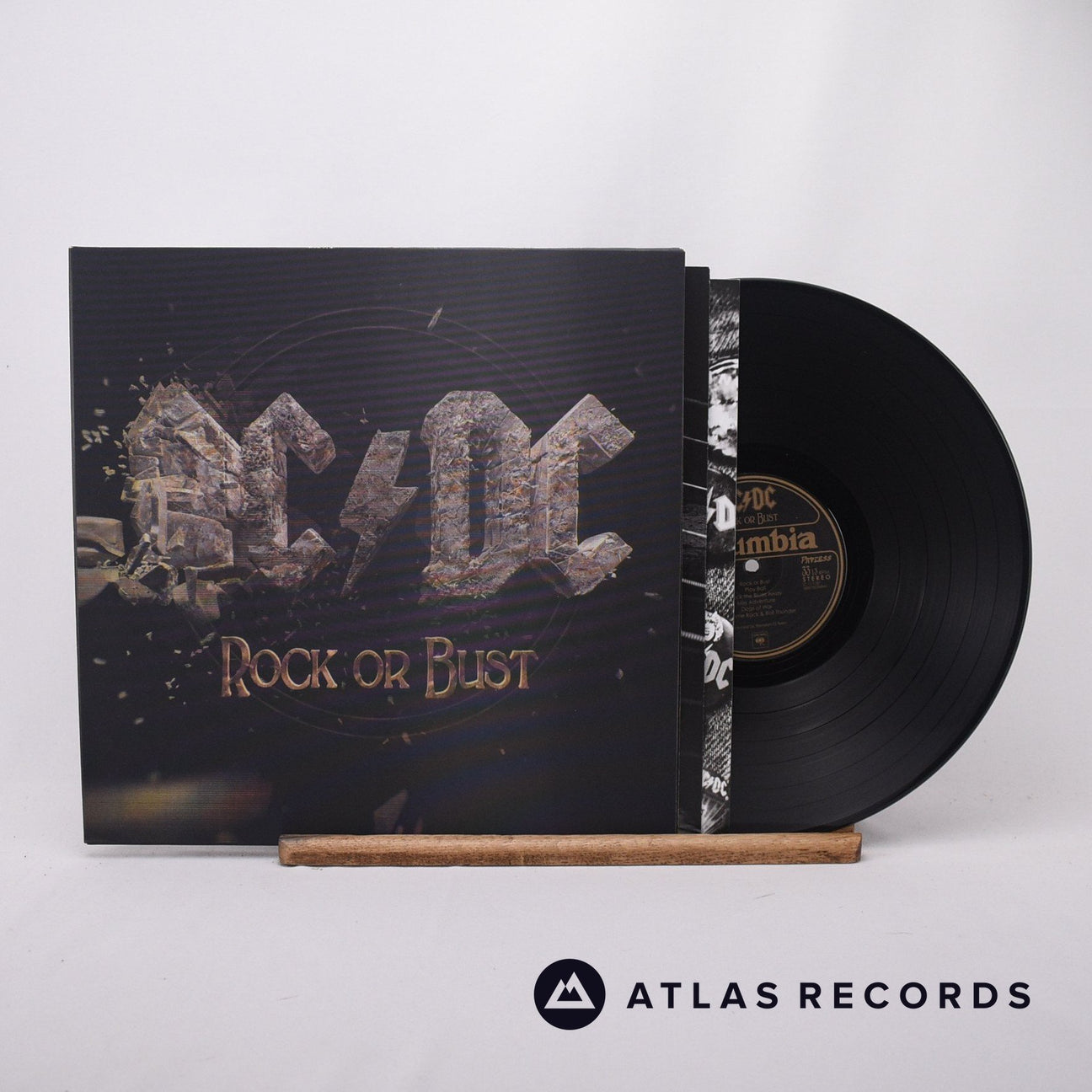AC/DC Rock Or Bust LP Vinyl Record - Front Cover & Record