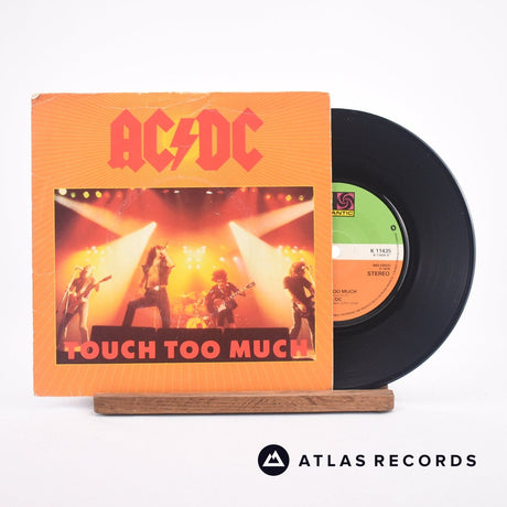 AC/DC Touch Too Much 7" Vinyl Record - Front Cover & Record