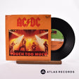 AC/DC Touch Too Much 7" Vinyl Record - Front Cover & Record