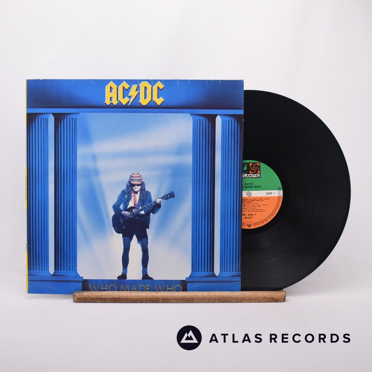 AC/DC Who Made Who LP Vinyl Record - Front Cover & Record