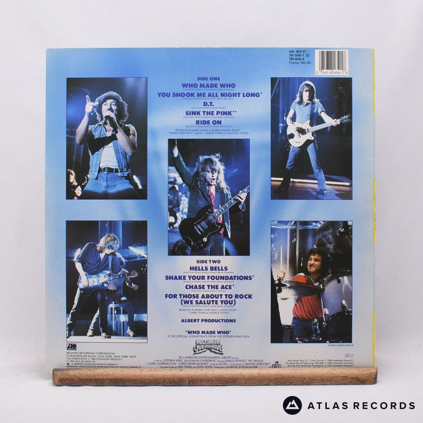 AC/DC - Who Made Who - Reissue A3 1B LP Vinyl Record - EX/EX