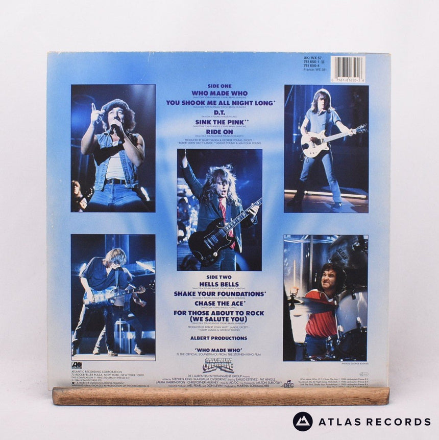 AC/DC - Who Made Who - A3 B2 LP Vinyl Record - VG+/VG+