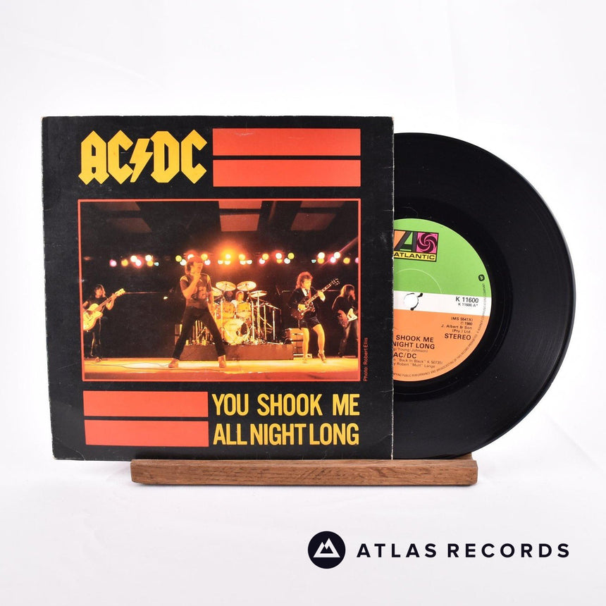 AC/DC You Shook Me All Night Long 7" Vinyl Record - Front Cover & Record