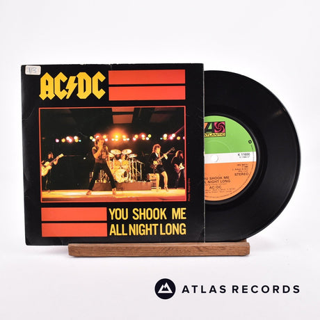 AC/DC You Shook Me All Night Long 7" Vinyl Record - Front Cover & Record
