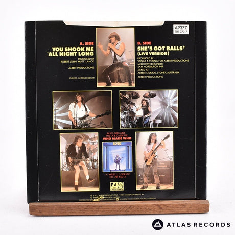 AC/DC - You Shook Me All Night Long - 7" Vinyl Record - EX/VG+