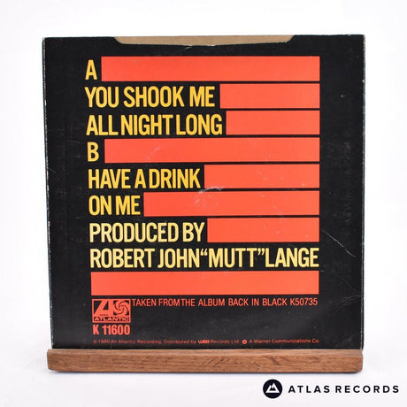 AC/DC - You Shook Me All Night Long - 7" Vinyl Record - VG+/VG+