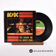 AC/DC You Shook Me All Night Long 7" Vinyl Record - Front Cover & Record