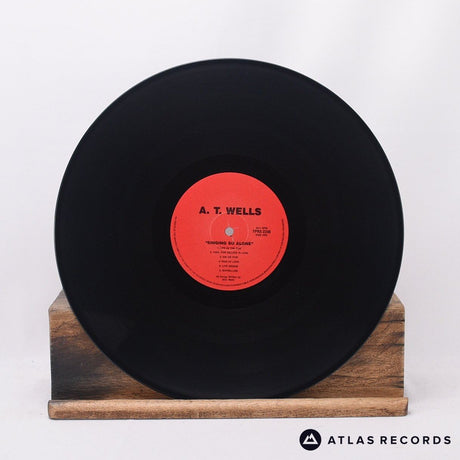 A.T. Wells - Singing So Alone - Insert -A -B LP Vinyl Record - VG+/EX