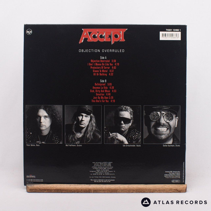 Accept - Objection Overruled - 1A1 1B1 LP Vinyl Record - VG+/EX