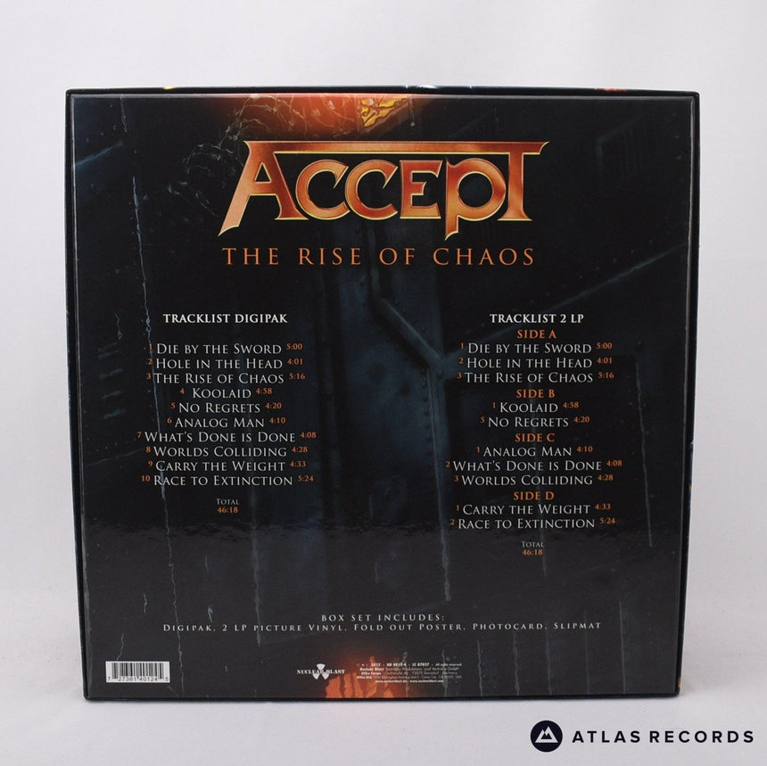 Accept - The Rise Of Chaos - CD + 2 x 12" Box Set Vinyl Record