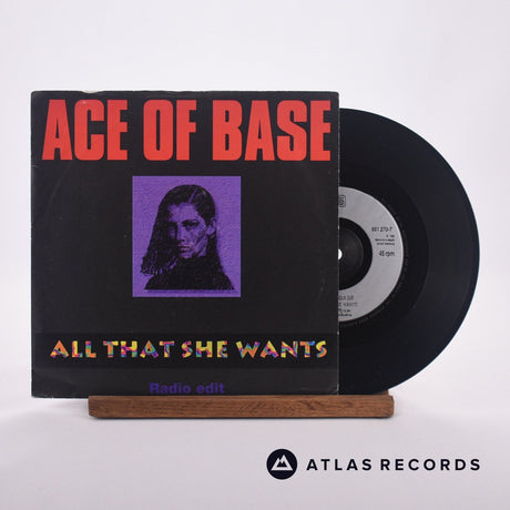 Ace Of Base All That She Wants 7" Vinyl Record - Front Cover & Record