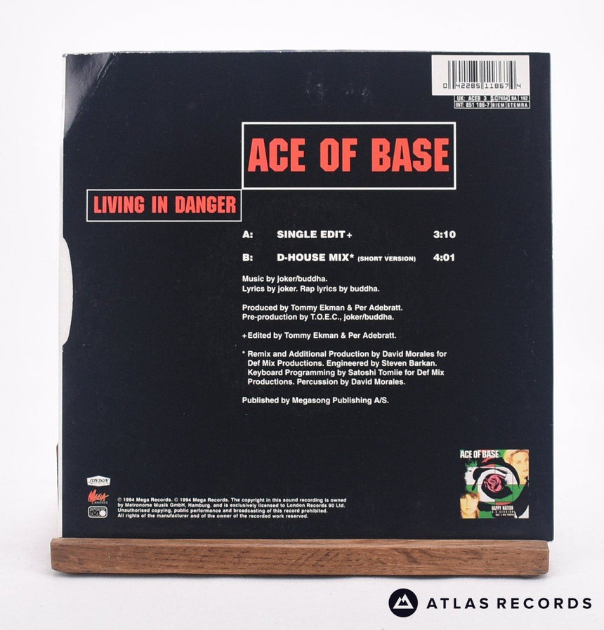 Ace Of Base - Living In Danger - 7" Vinyl Record - EX/EX