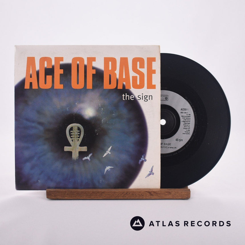 Ace Of Base The Sign 7" Vinyl Record - Front Cover & Record