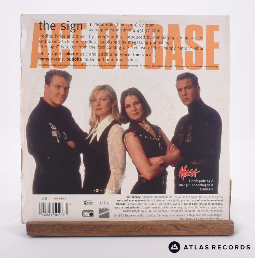 Ace Of Base - The Sign - 7" Vinyl Record - VG+/VG+