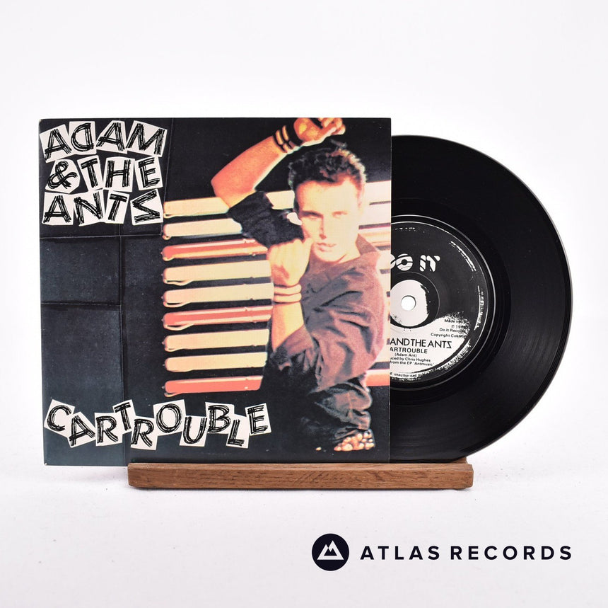 Adam And The Ants Cartrouble 7" Vinyl Record - Front Cover & Record