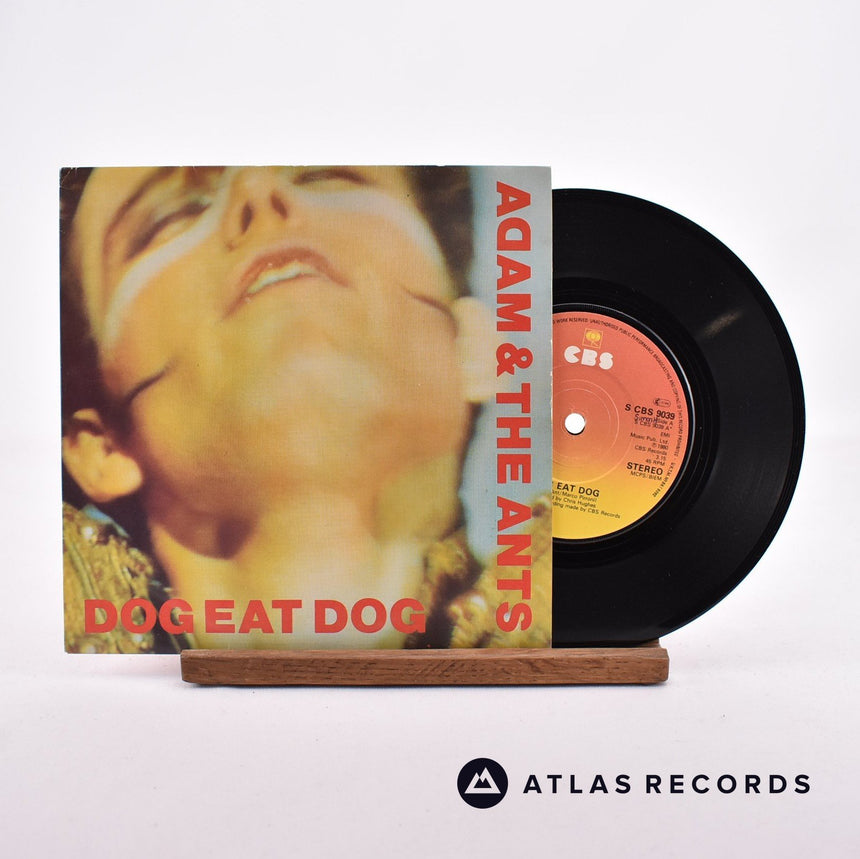 Adam And The Ants Dog Eat Dog 7" Vinyl Record - Front Cover & Record