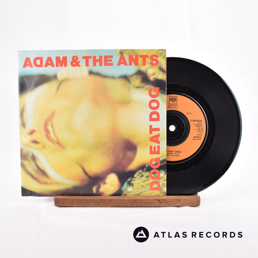 Adam And The Ants Dog Eat Dog 7" Vinyl Record - Front Cover & Record