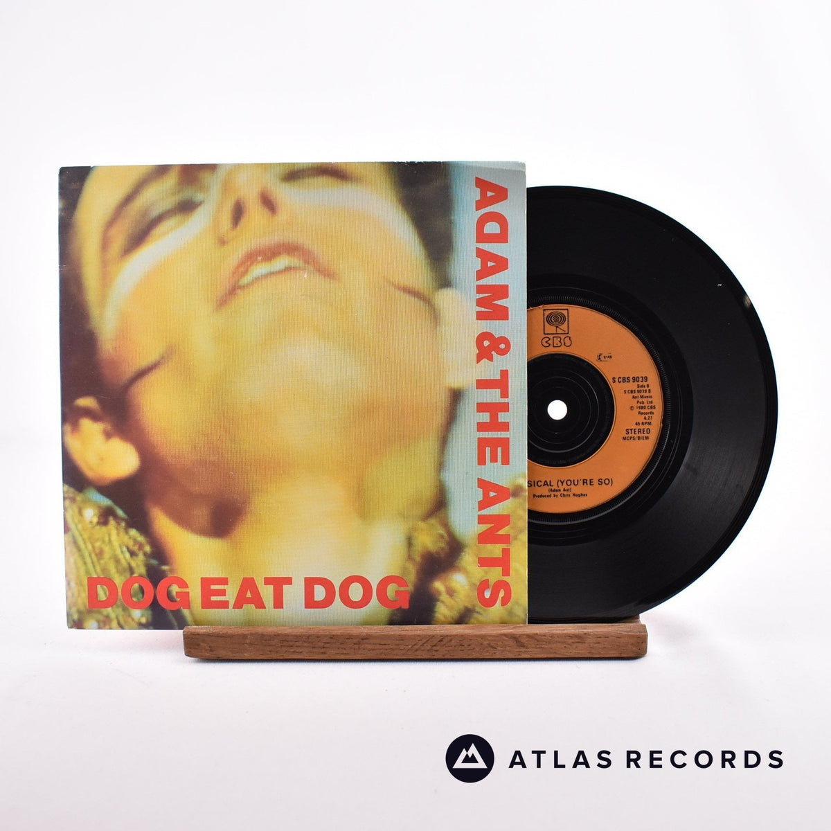 Adam And The Ants Dog Eat Dog 7" Vinyl Record - Front Cover & Record