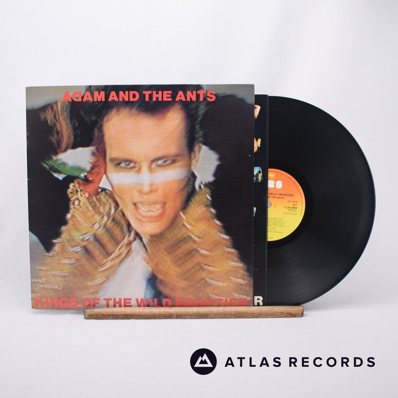 Adam And The Ants Kings Of The Wild Frontier LP Vinyl Record - Front Cover & Record
