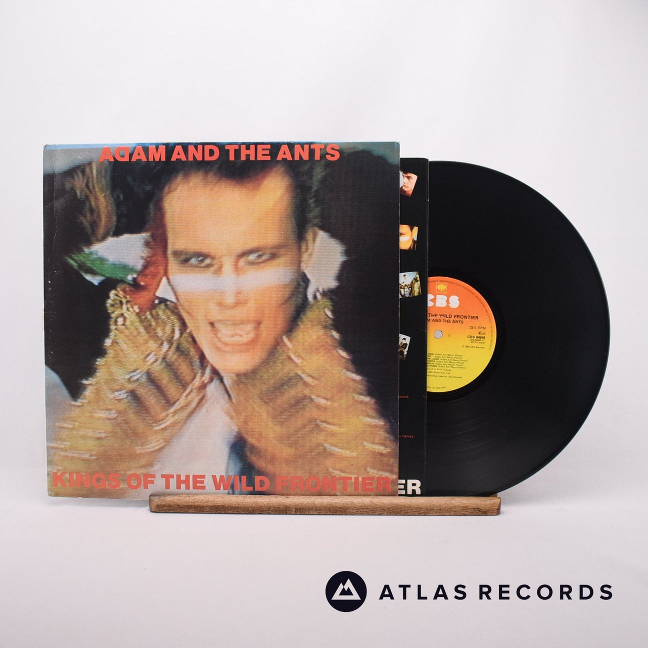 Adam And The Ants Kings Of The Wild Frontier LP Vinyl Record - Front Cover & Record