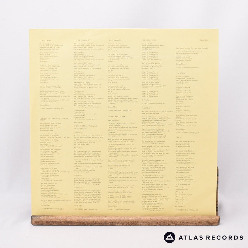 Adam And The Ants - Prince Charming - Repress Gatefold LP Vinyl Record - VG+/EX