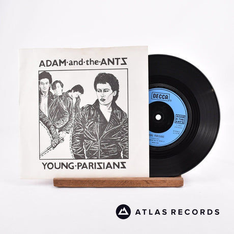Adam And The Ants Young Parisians 7" Vinyl Record - Front Cover & Record