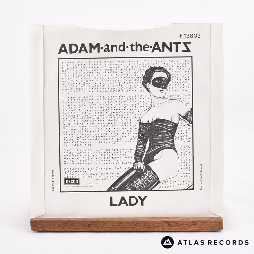 Adam And The Ants - Young Parisians - 7" Vinyl Record - EX/VG+
