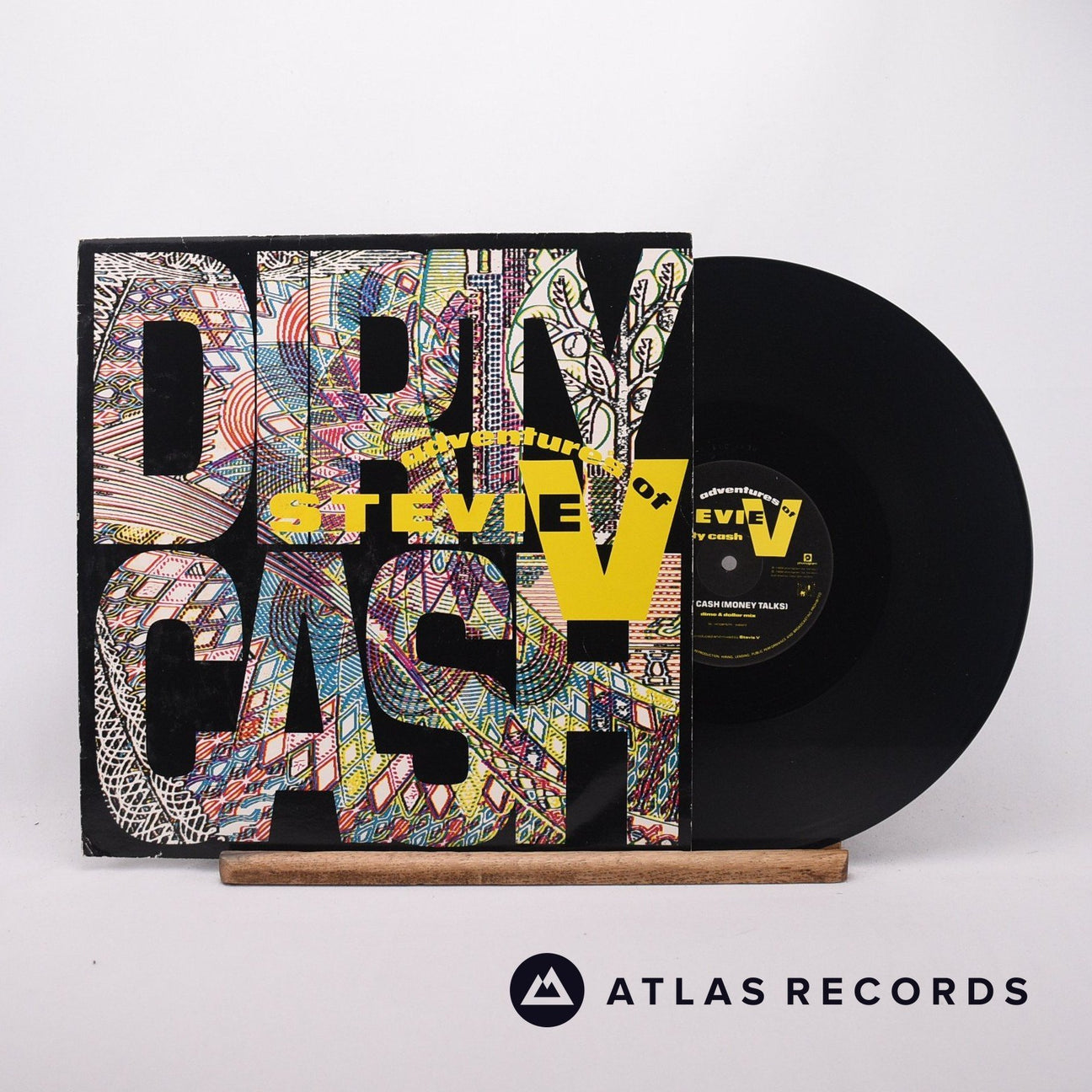 Adventures Of Stevie V. Dirty Cash 12" Vinyl Record - Front Cover & Record