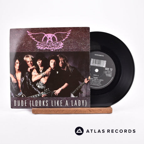 Aerosmith Dude (Looks Like A Lady) 7" Vinyl Record - Front Cover & Record