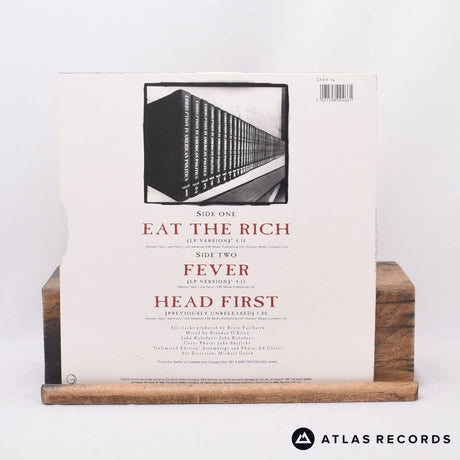 Aerosmith - Eat The Rich - Gold Die-Cut Sleeve 10" Vinyl Record - EX/EX