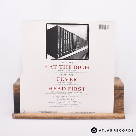 Aerosmith - Eat The Rich - Gold Die-Cut Sleeve 10" Vinyl Record - EX/EX