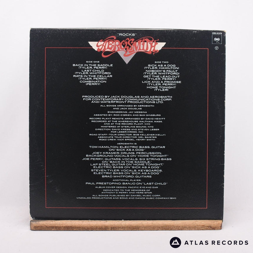 Aerosmith - "Rocks" - Textured Sleeve LP Vinyl Record - VG/VG+