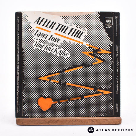 After The Fire - Laser Love - Orange Die-Cut Sleeve 7" Vinyl Record - EX/EX