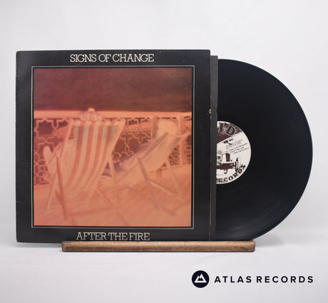 After The Fire Signs Of Change LP Vinyl Record - Front Cover & Record