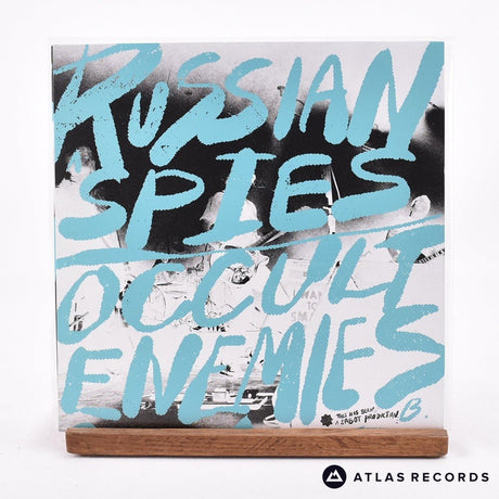 Against Me! - Russian Spies - Blue Lyric Sheet 7" Vinyl Record - NM/NM